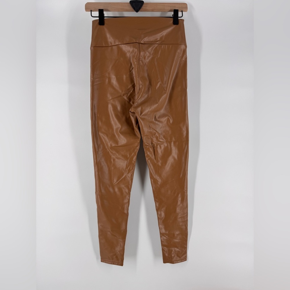 Women’s Brown Leather Leggings new - Picture 5 of 6